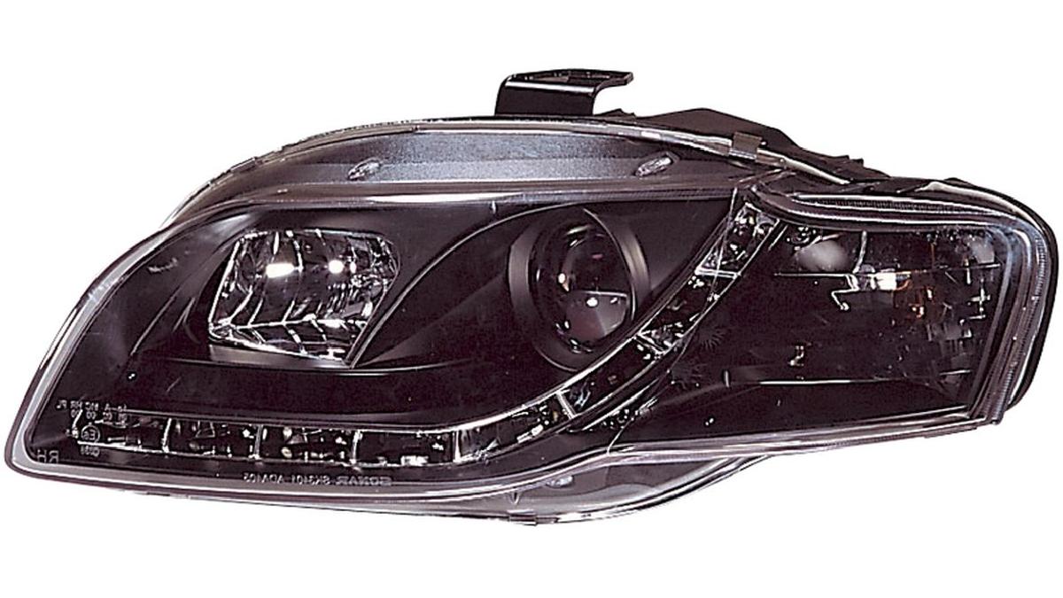 Set+de+phares+incl.+DRL+sur+mesure+pour+Audi+A4+B7+2005-2008+-+Noir